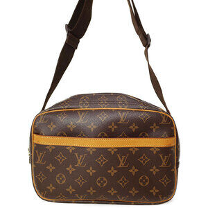 Louis Vuitton Monogram Leather Brown Reporter Shoulder Bag